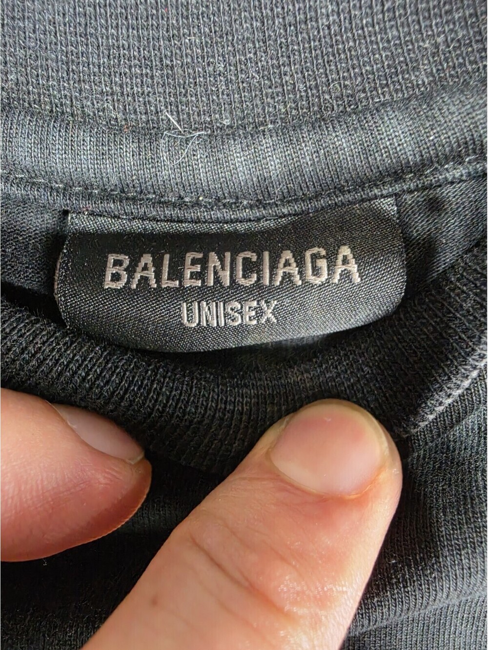 Balenciaga Black Paris 10 Logo Graphic Crew Neck Short Sleeve T-Shirt Size 1 - Picture 9 of 12